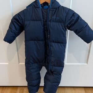 Columbia Navy and Red Infant Snowsuit